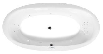 STADIUM hydromasážní vana, 190x95x46cm, Highline Hydro, chrom 57212