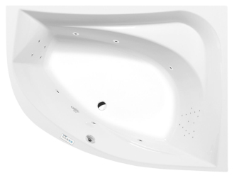 TANYA R hydromasážní vana, 160x120x49cm, Highline Hydro, chrom 57236
