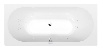 VIVA B hydromasážní vana, 175x80x47cm, Highline Hydro, chrom 57290