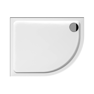 Sprchová vanička čtvrtkruhová Jika Tigo 100x80 cm litý mramor H2102100000001