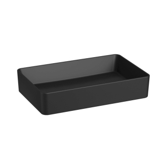 Umyvadlo na desku Jika Pure 60x38 cm černá mat bez přepadu H8184277161121