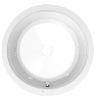 OBLO hydromasážní vana, 165x48cm, Active Hydro, chrom 57136