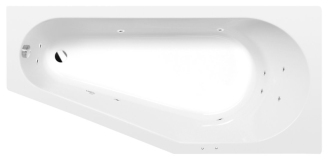 PROJEKTA R hydromasážní vana, 160x80x44cm, Active Hydro, chrom 57148