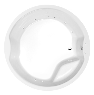 ROYAL ROUND hydromasážní vana, 172x172x49cm, Active Hydro, chrom 57184