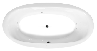 STADIUM hydromasážní vana, 190x95x46cm, Active Hydro, chrom 57208