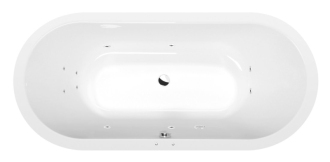 VIVA O hydromasážní vana, 175x80x47cm, Active Hydro, chrom 57292