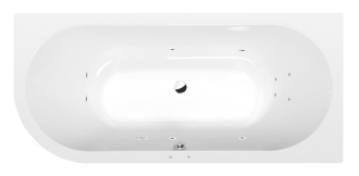 VIVA R hydromasážní vana, 185x80x47cm, Active Hydro, chrom 57304