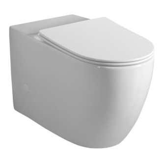 INFINITY WC kombi mísa, Rimless, 63x37 cm, spodní/zadní odpad, bílá PC105-111