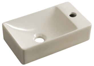 MARGITHA keramické umývátko 38x22cm, otvor pro baterii vpravo, béžová