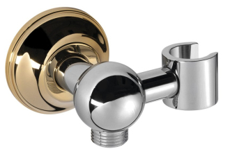 ANTEA držák sprchy s vyústěním, chrom/zlato 981R2 56440