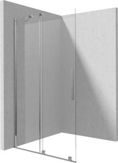 Deante PRIZMA posuvná Walk-In stěna, 140x195 cm, chrom KTJ_034R