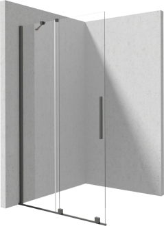 Deante PRIZMA posuvná Walk-In stěna, 140 cm, titan KTJ_D34R
