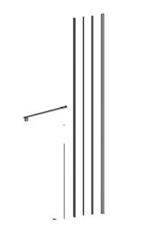 Set pro walk-in SAT Walk-In Xmotion gun metal SIKOWIXMPROFILSTGM