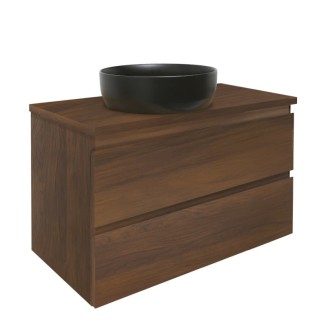 Koupelnová skříňka s krycí deskou SAT B-Way 59x50x45 cm ořech mat BWAY280NUTDESK