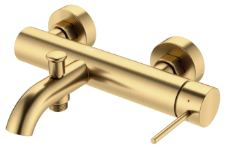 Vanová baterie SAT Aurum bez sprchového setu 150 mm broušená zlatá SATBAUR222BG