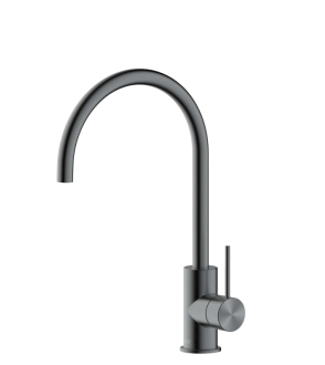 Dřezová baterie SAT Aurum s otočným ramínkem broušený gun metal SATBAUR280BGM