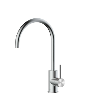Dřezová baterie SAT Aurum s otočným ramínkem nerez SATBAUR280NRZ