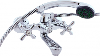 RAV SLEZÁK MORAVA Baterie vanová s keramickým přepínačem, hadicí a ruční sprchou MK154.5/1