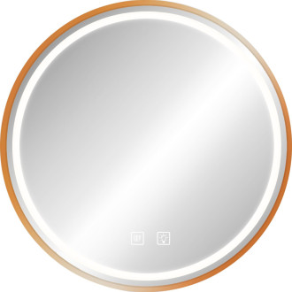 REA Zrcadlo LED 50cm broušená růžovo-zlatá HOM-05505