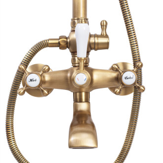 REA Bergamo sprchový set antická bronz REA-P5002