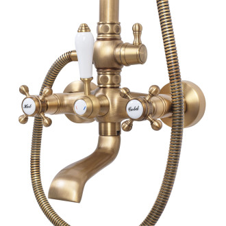 REA Bergamo sprchový set antická bronz REA-P5002
