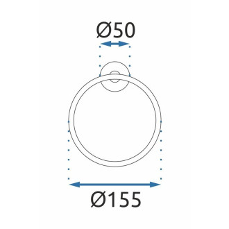 REA Koupelnový věšák MIST 05, broušený nikl REA-06903