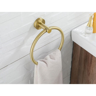 REA Koupelnový věšák MIST 05, broušená zlatá REA-06905