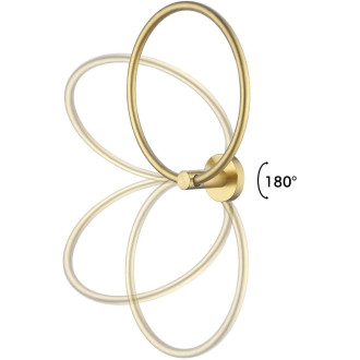 REA Koupelnový věšák MIST 05, broušená zlatá REA-06905