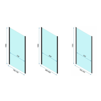 REA Sprchová kabina Rapid Swing Brush Gold KPL-02505