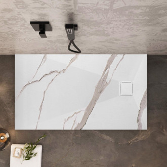 REA Magnum Carrara sprchová vanička 80x100 bílá REA-K7004