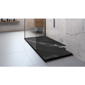 REA Magnum Carrara sprchová vanička 90x120 černá REA-K7009