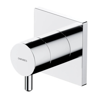 Omnires Y třícestný podomítkový přepínač, chrom lesk Y1263-KCR