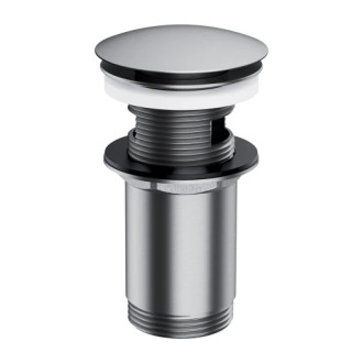 Omnires – umyvadlový click clack odtok s přepadem, broušený nikl A706NI