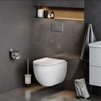 Rea Závěsná WC mísa Carlo Mini Tornado Rimless Flat Pro REA-C8770