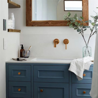 Podomítková umyvadlová baterie REA LUNGO Cooper Brush + BOX