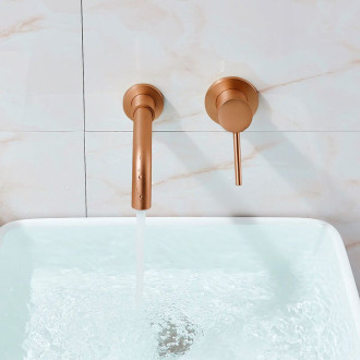 Podomítková umyvadlová baterie REA LUNGO Long Cooper Brush + BOX