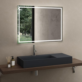 REA Archi umyvadlo na desku - konglomerát, 90cm, šedá matná  REA-U4304