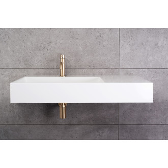 REA Archi umyvadlo na desku - konglomerát, 90cm, bílá matná  REA-U4301