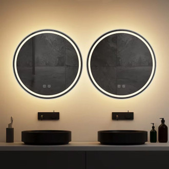 Rea Zrcadlo LED 80cm MMJ BRUSH SILVER HOM-06507