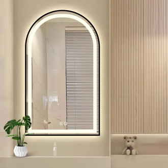 Zrcadlo LED 60x100cm DASH BLACK