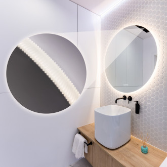 Rea Zrcadlo LED 60cm ROUND BLUETOOTH HOM-06509