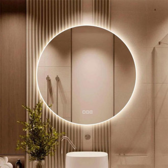 Rea Zrcadlo LED 60cm ROUND BLUETOOTH HOM-06509