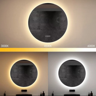 Zrcadlo LED 80cm ROUND BLUETOOTH