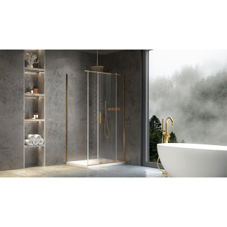 Sprchová kabina REA Montana Gold Brush 140x80