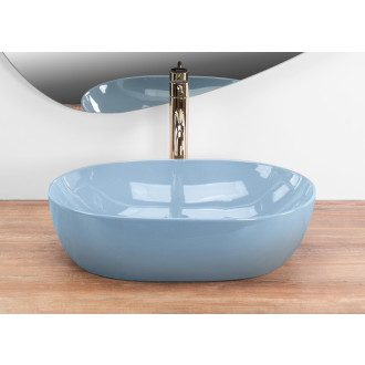 Rea Umyvadlo na desku REA LISA L.BLUE SHINY REA-U6620
