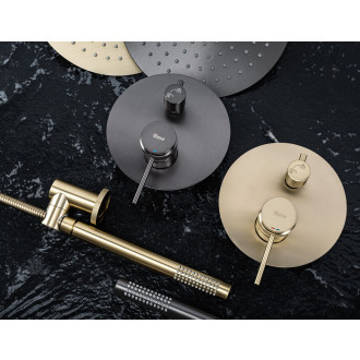 Podomítková sprchová sada Rea Lungo Grip Gold Brush  + BOX