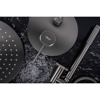 REA Lungo Grip podomítková sprchová sada, šedá + BOX -P8958 REA-P8958