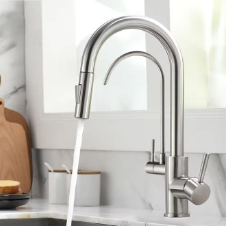REA Eco Fresh dřezová baterie, kartáčovaný nikl  REA-B7563