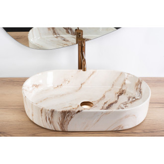 Rea Umyvadlo na desku REA Nadia 60 Marrone REA-U9239