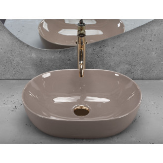 Rea Umyvadlo na desku REA Lisa Beige Shiny REA-U6380